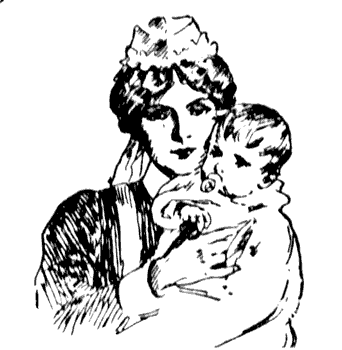 nursemaid holding a baby